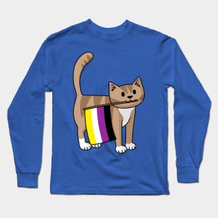 Non-Binary Cat Long Sleeve T-Shirt